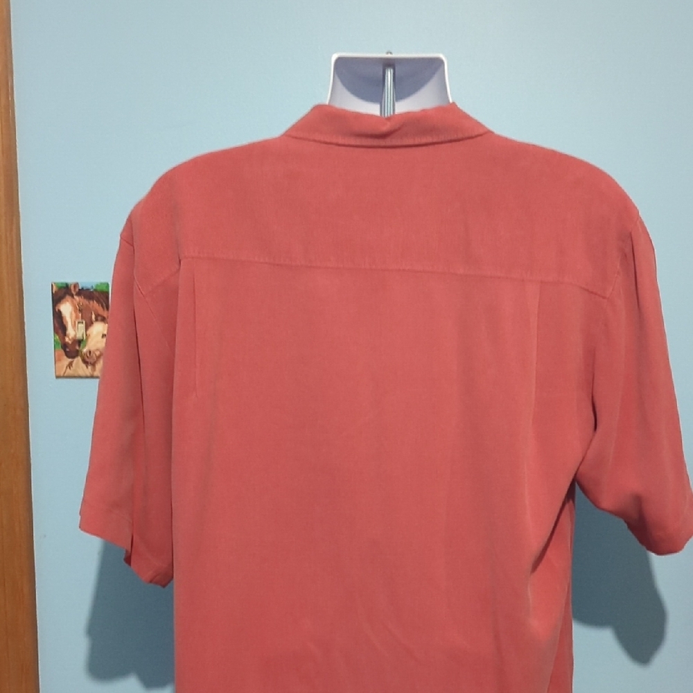 Tommy Bahama Men's Coral Button Down Shirt - Picture 3 of 6